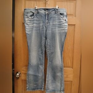Women Silver Jeans 25w/33l